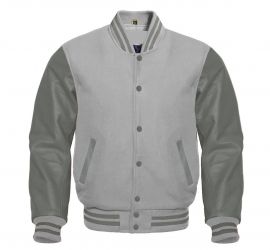 Varsity Jacket Light Grey Grey